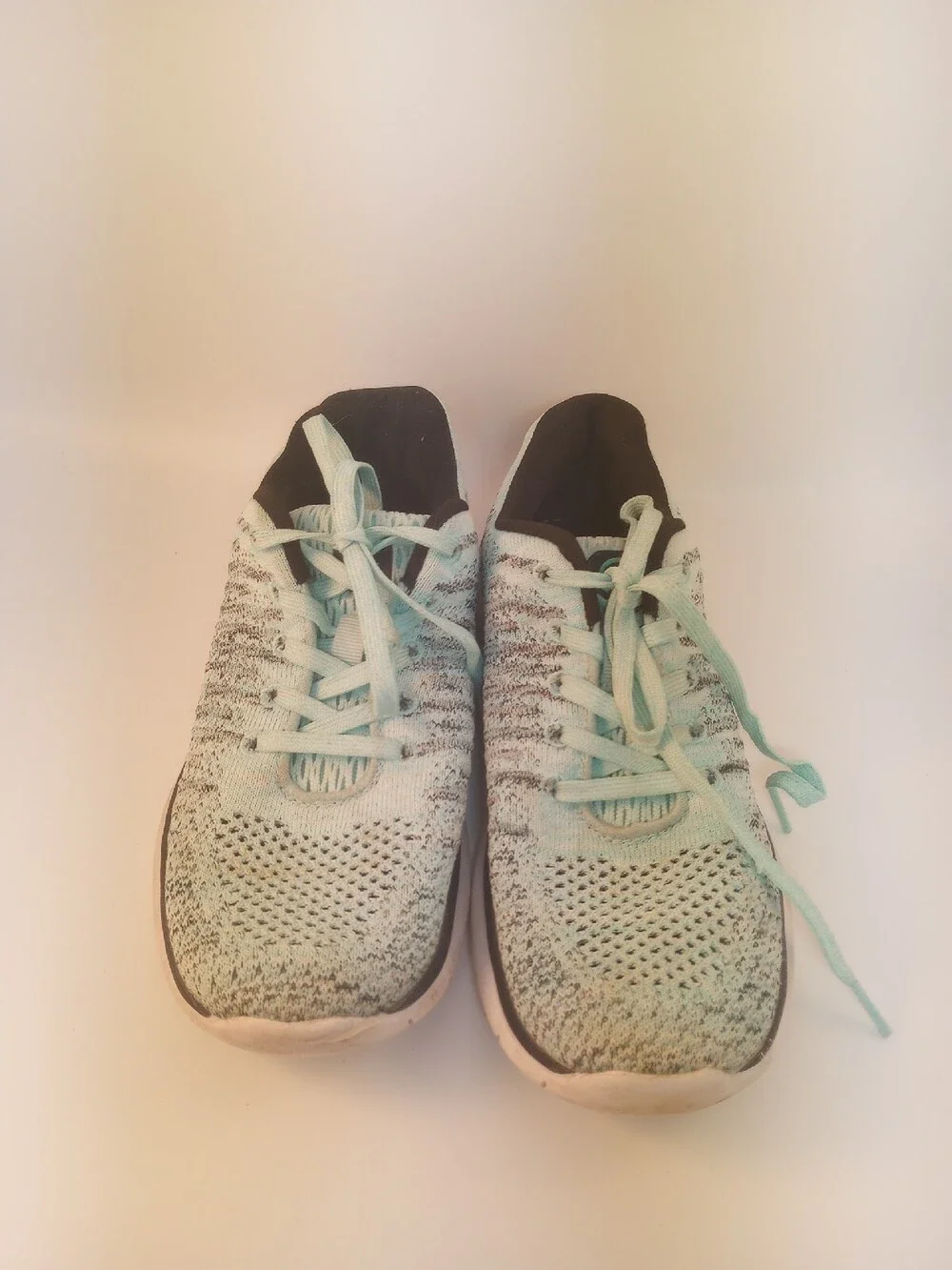 C9 CHAMPION SIZE 4 MINT & BLACK SPEED KNIT Flex Foam SNEAKERS Women’s Shoes